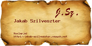 Jakab Szilveszter névjegykártya